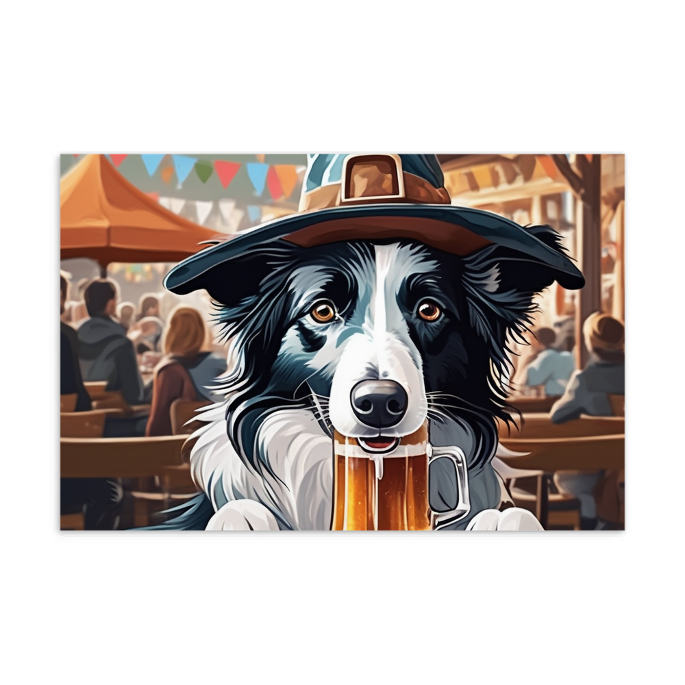 PugMug Custom Border Collie Postcard