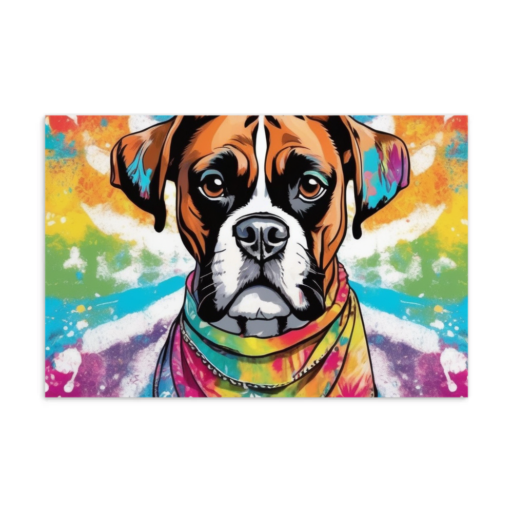 PugMug Custom Boxer Dog Postcard
