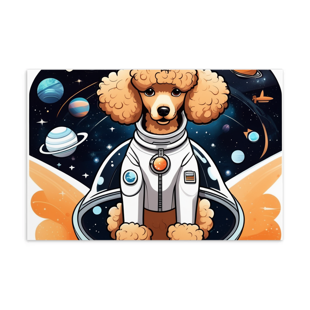 PugMug Custom Tan Poodle Postcard