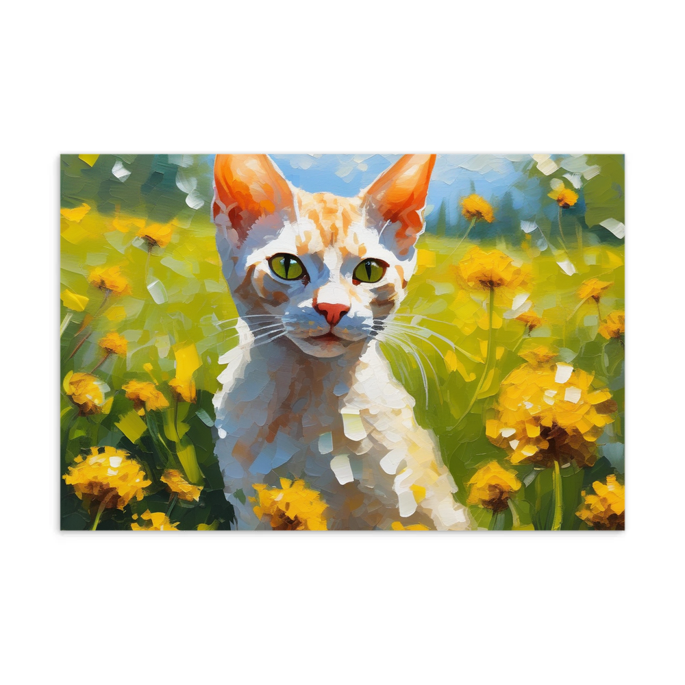 PugMug Custom Tabby Devon Rex Cat Postcard
