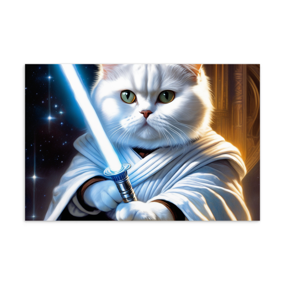 PugMug Custom White British Shorthair Cat Postcard