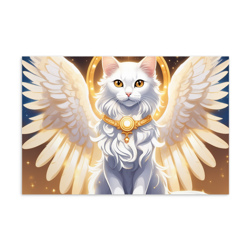 PugMug Custom White Companion Cat Postcard
