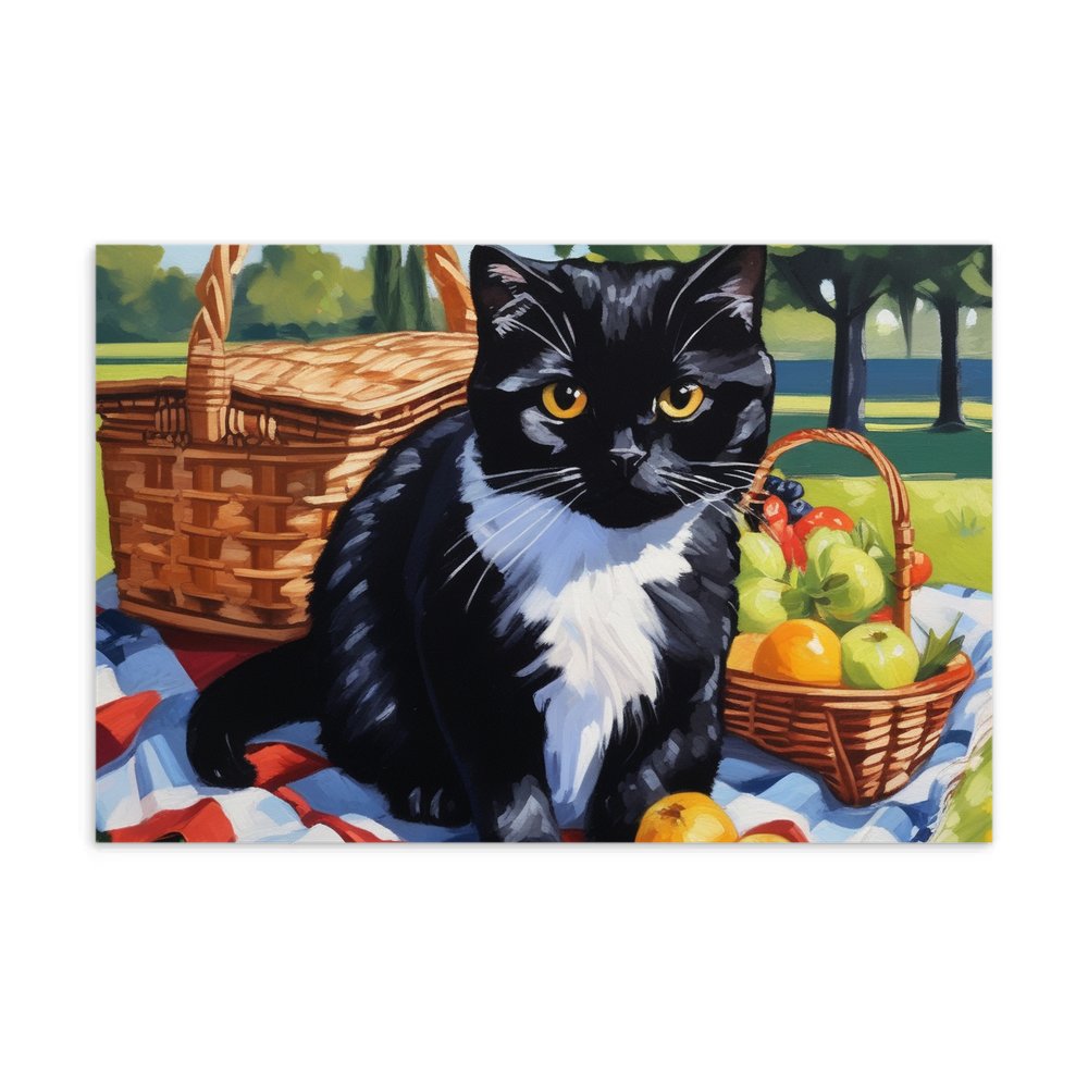 PugMug Custom Black Scottish Fold Cat Postcard