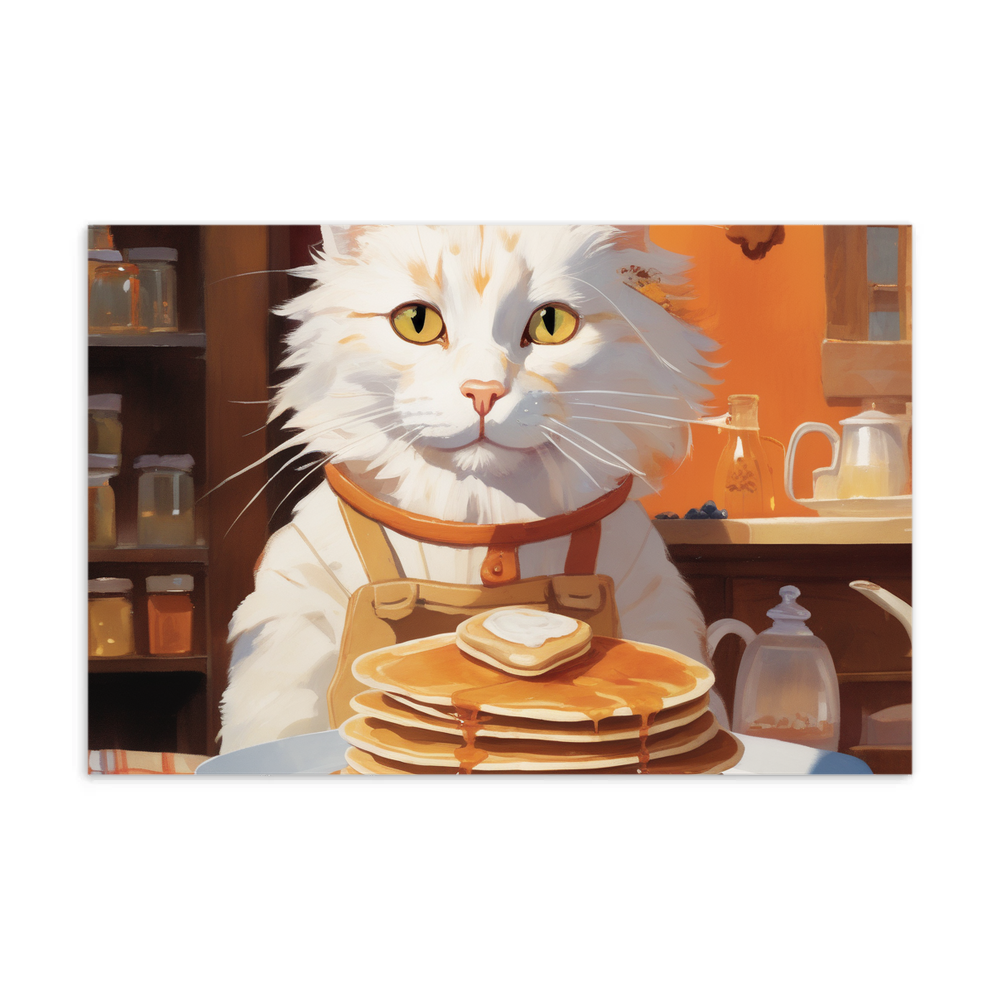 PugMug Custom White Companion Cat Postcard