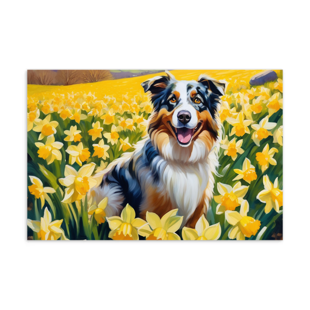 PugMug Custom Australian Shepherd Dog Postcard
