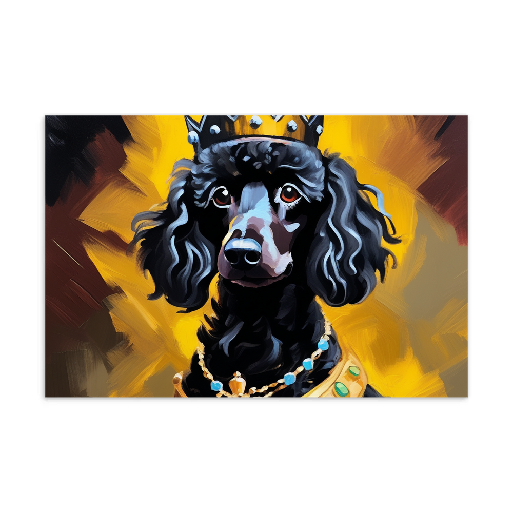 PugMug Custom Black Poodle Postcard