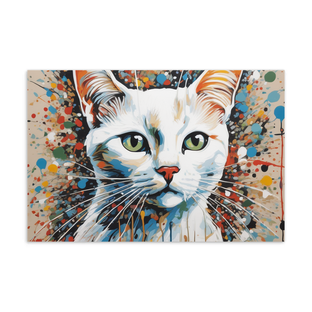 PugMug Custom White Companion Cat Postcard