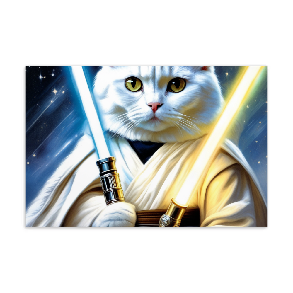 PugMug Custom White Scottish Fold Cat Postcard