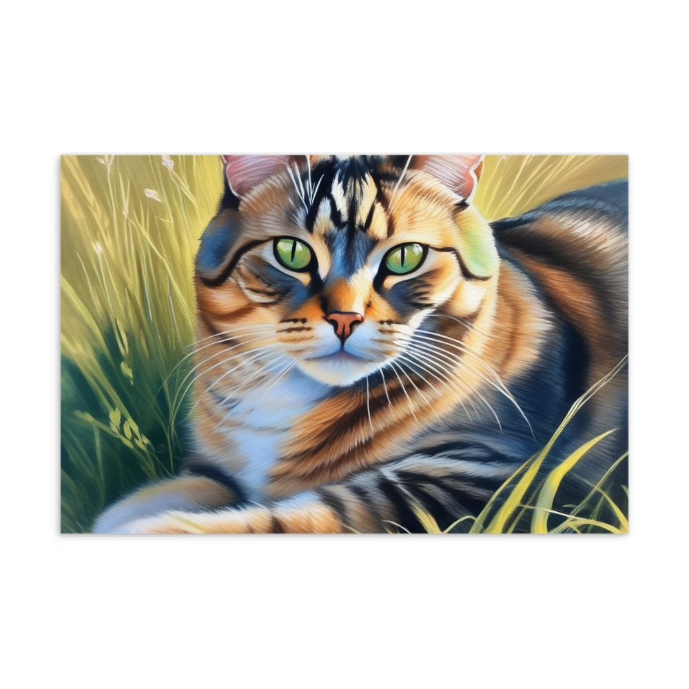 PugMug Custom Tabby Exotic Cat Postcard