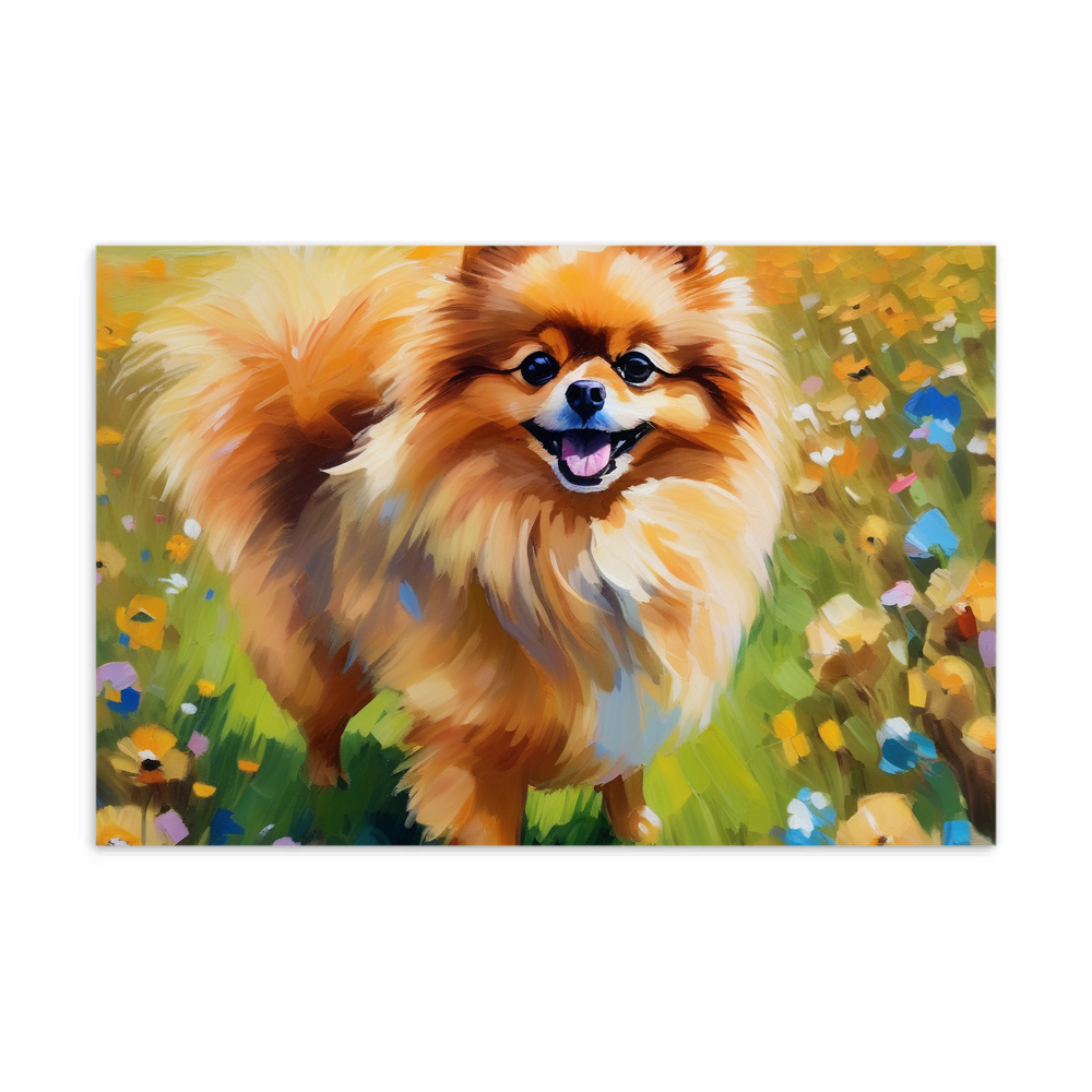 PugMug Custom Tan Pomeranian Postcard