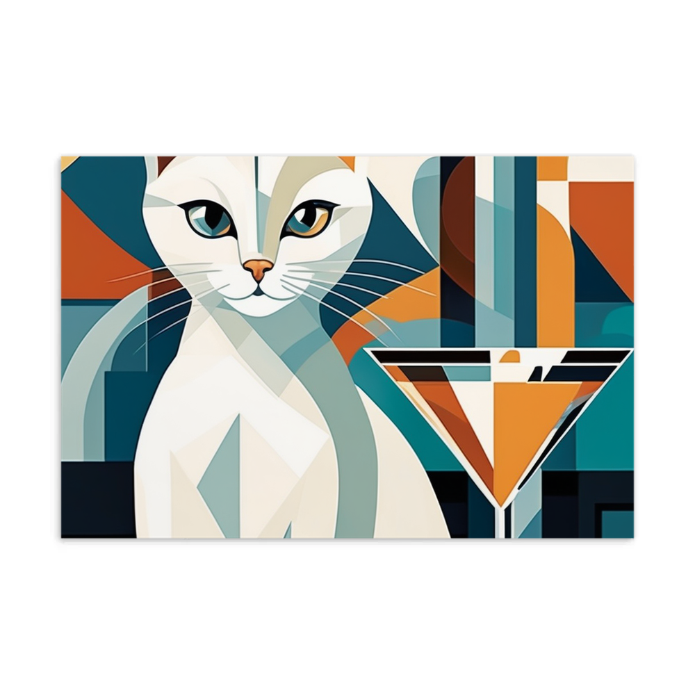 PugMug Custom White Companion Cat Postcard