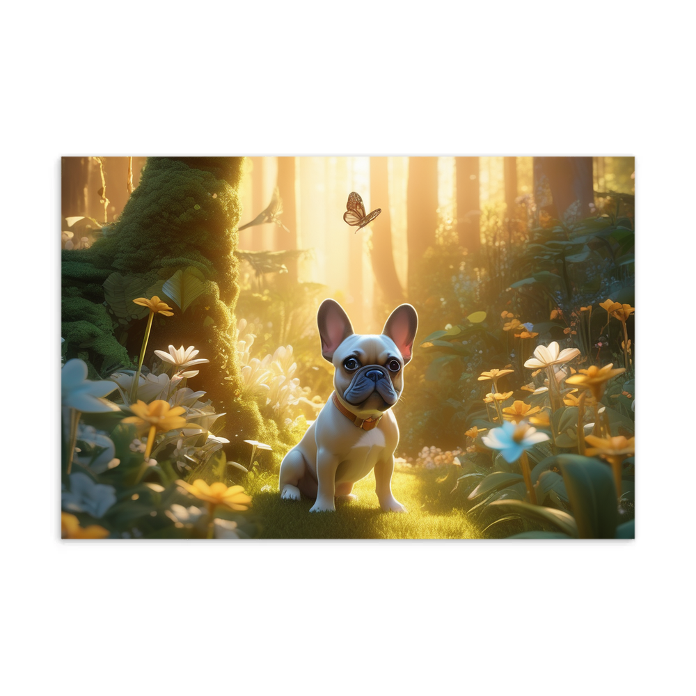 PugMug Custom Tan French Bulldog Postcard