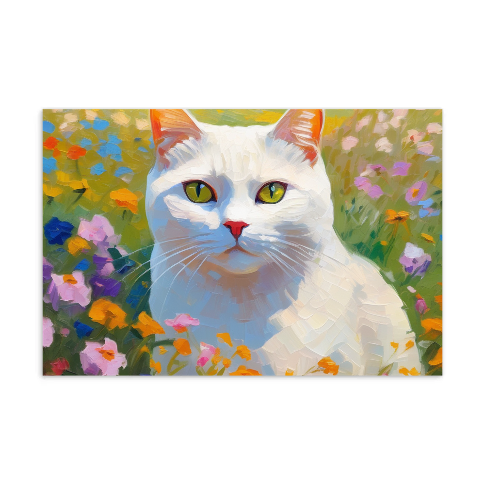 PugMug Custom White British Shorthair Cat Postcard