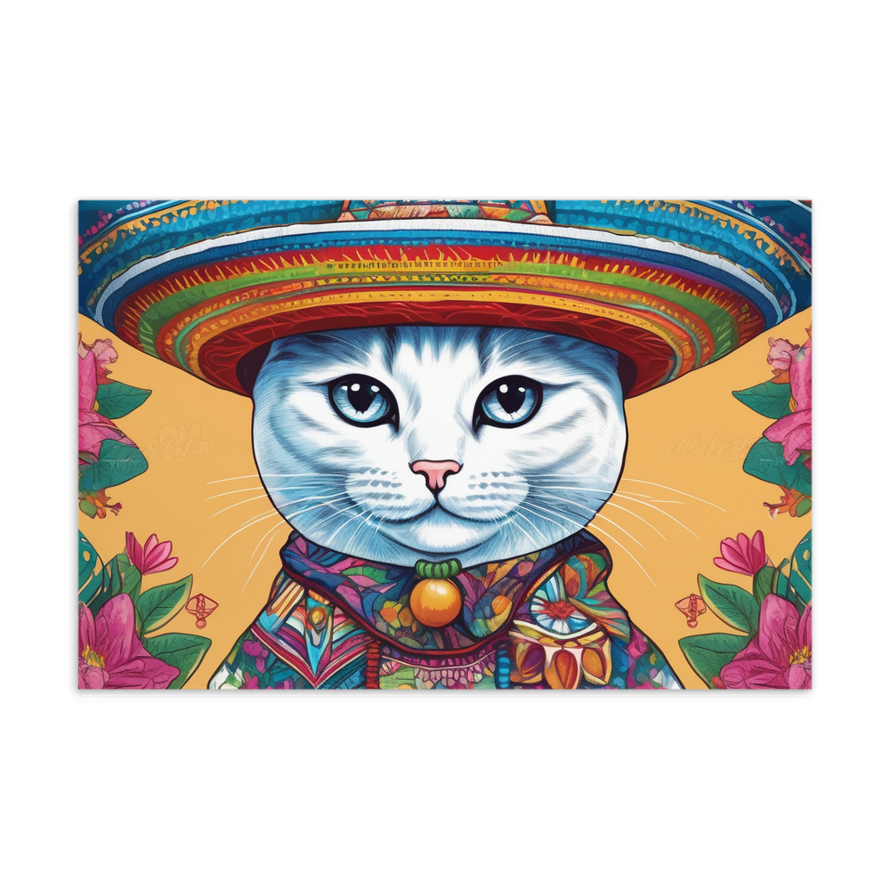 PugMug Custom White Companion Cat Postcard