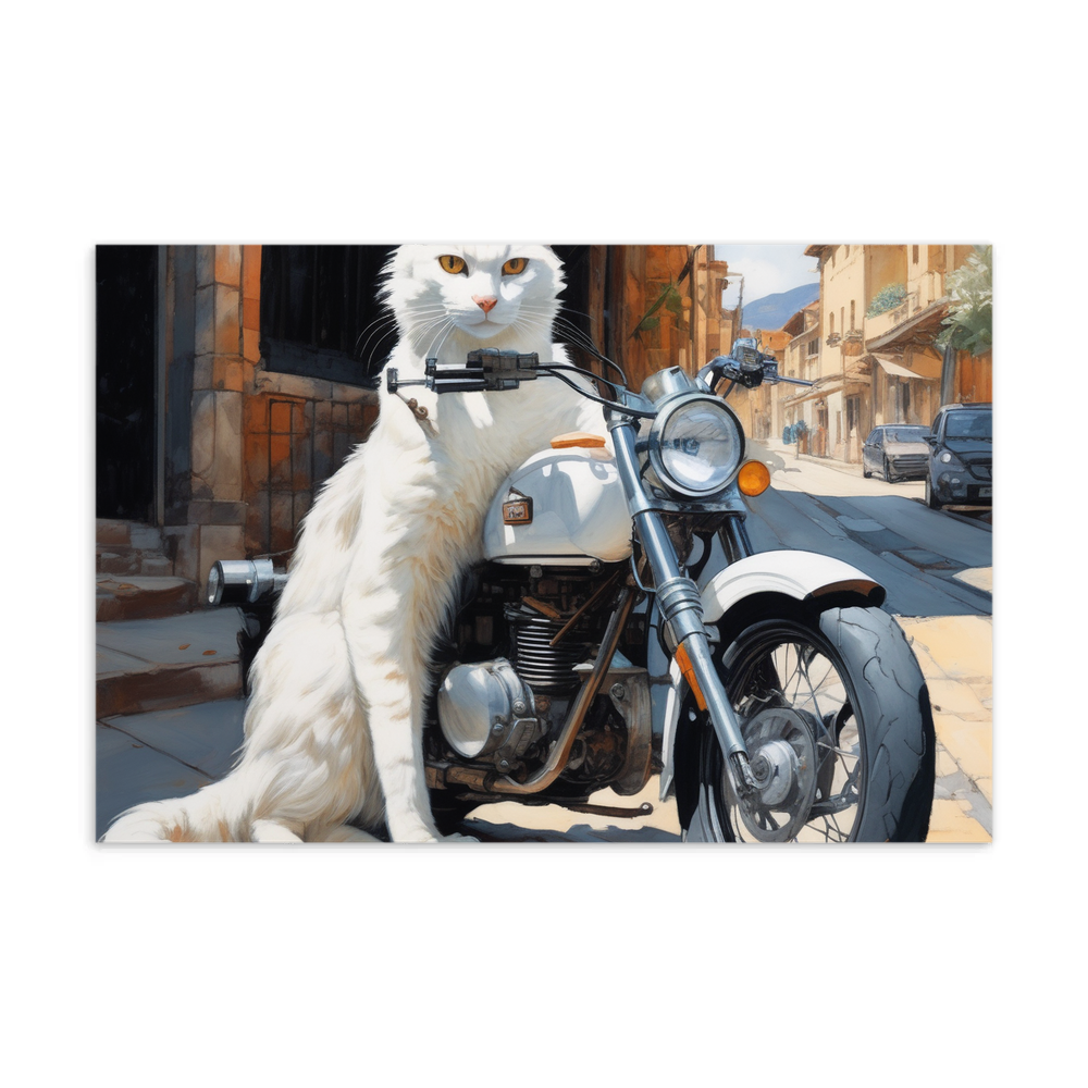 PugMug Custom White Companion Cat Postcard