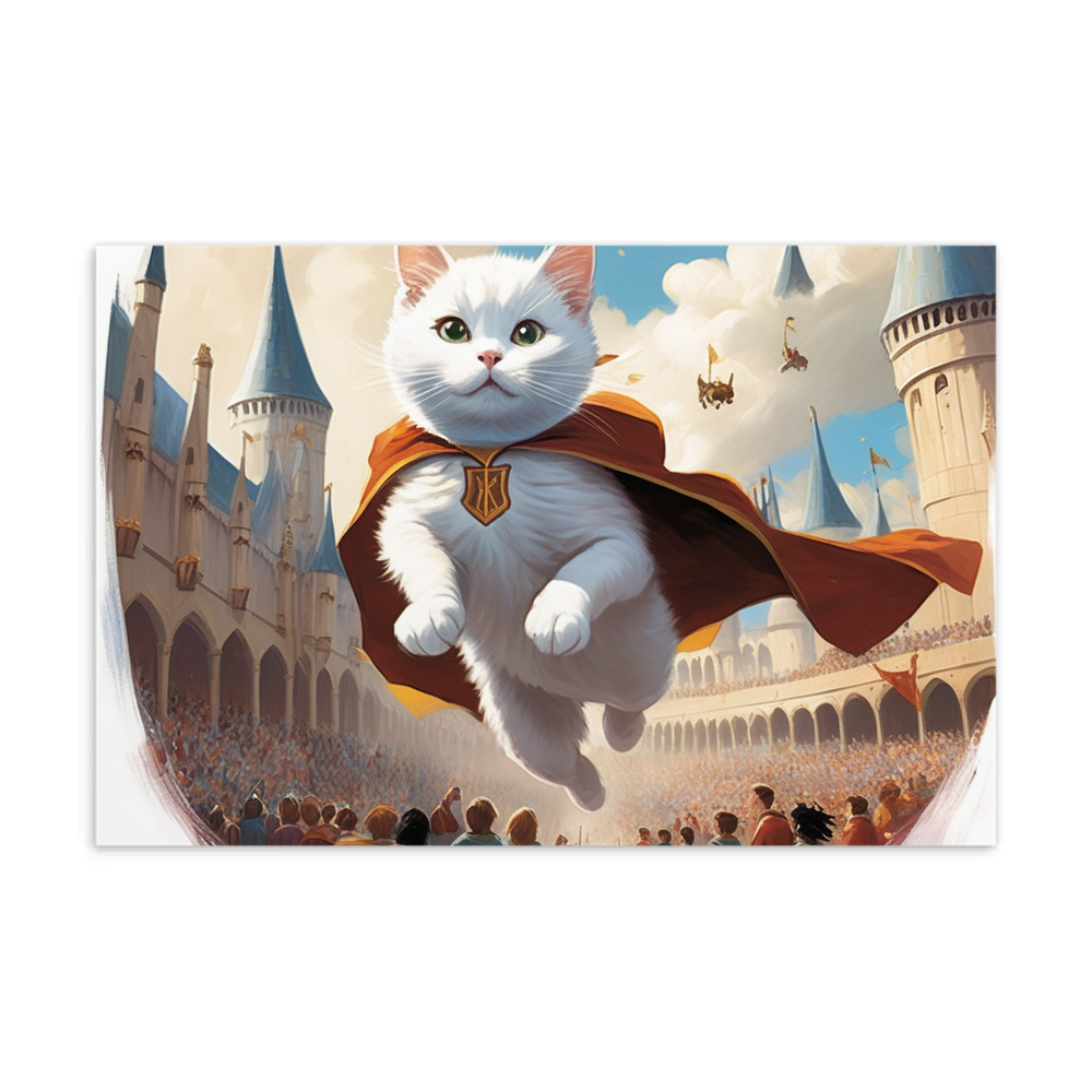 PugMug Custom White Companion Cat Postcard