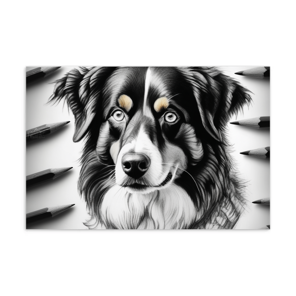 PugMug Custom Miniature American Shepherd Postcard