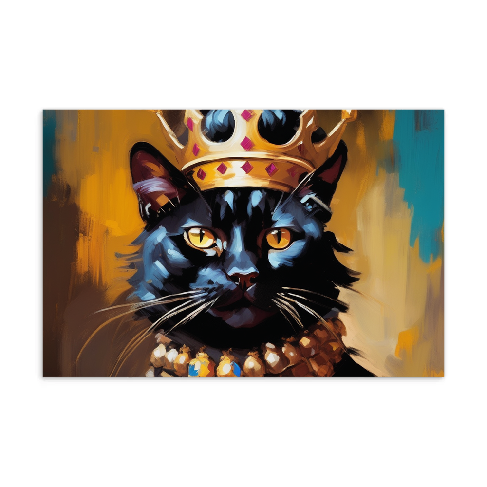 PugMug Custom Black Exotic Cat Postcard
