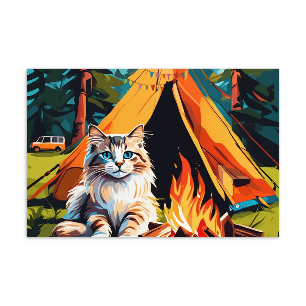 PugMug Custom Tabby Ragdoll Cat Postcard