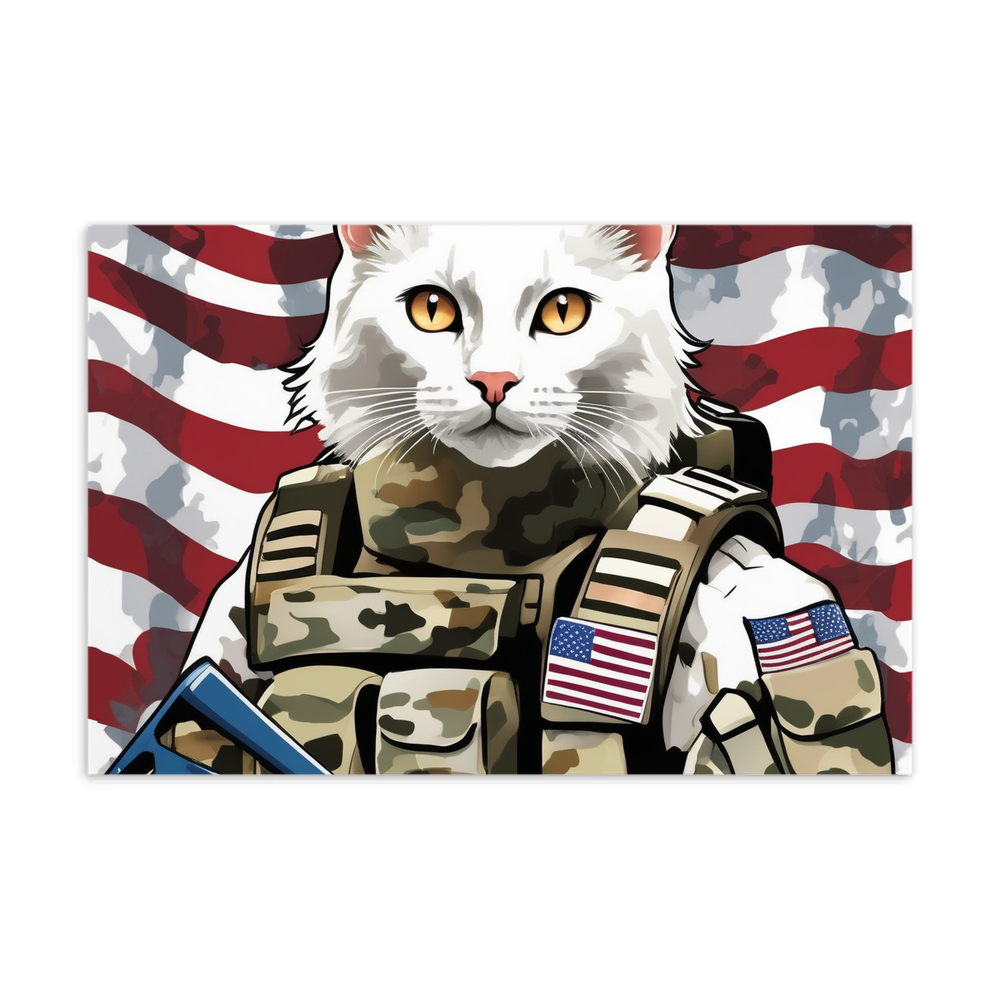 PugMug Custom White Companion Cat Postcard