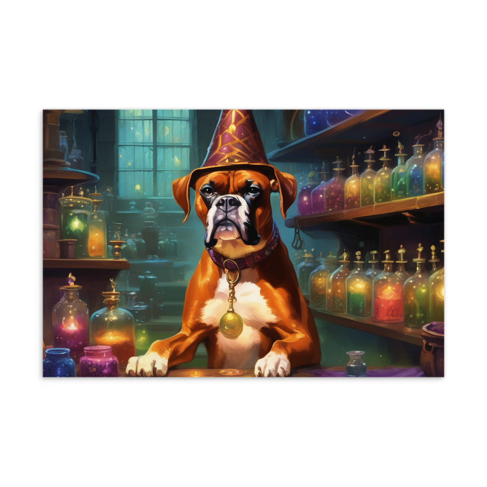 PugMug Custom Boxer Dog Postcard