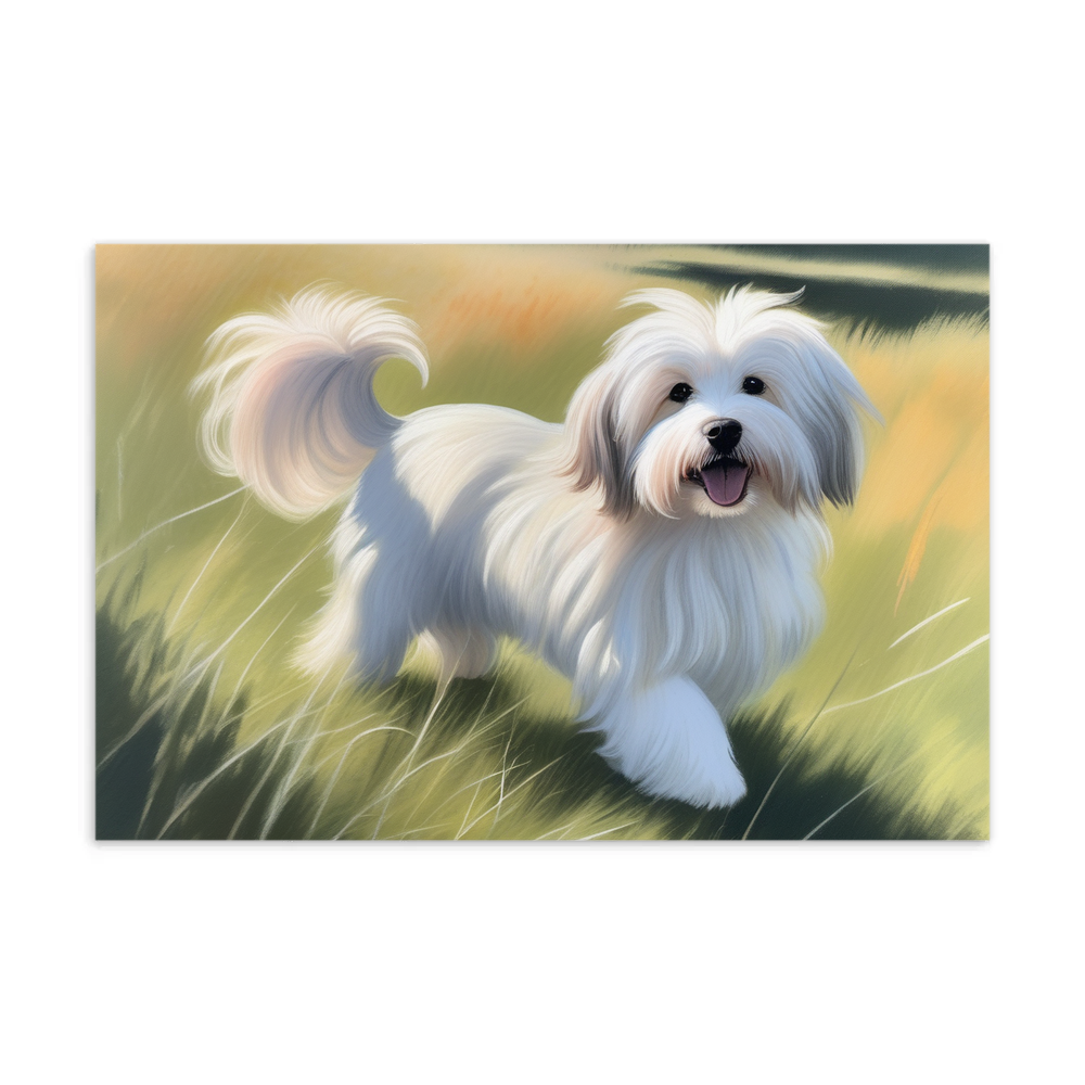 PugMug Custom White Havanese Dog Postcard