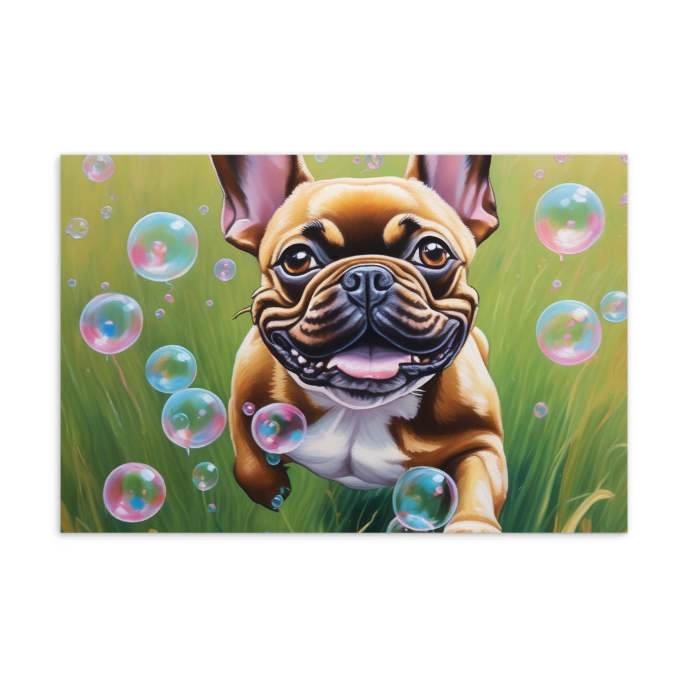 PugMug Custom Tan French Bulldog Postcard