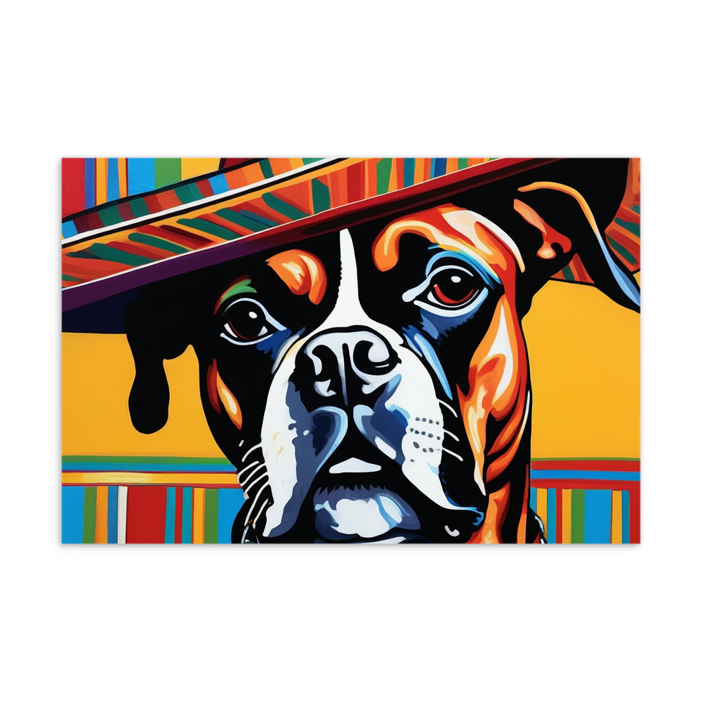 PugMug Custom Boxer Dog Postcard
