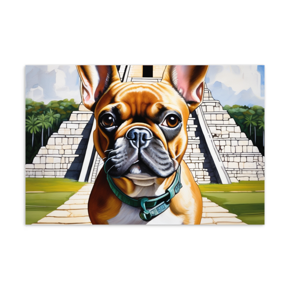 PugMug Custom Tan French Bulldog Postcard