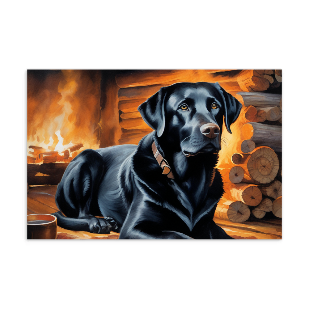 PugMug Custom Black Labrador Retriever Postcard