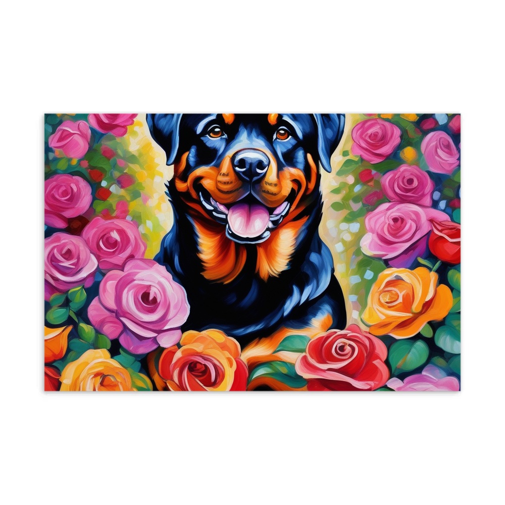 PugMug Custom Rottweiler Postcard