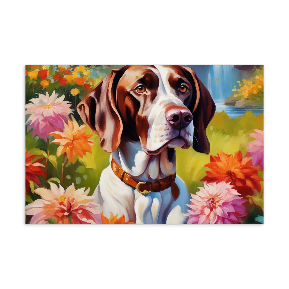 PugMug Custom Pointer Dog Postcard