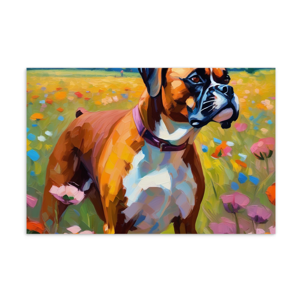 PugMug Custom Boxer Dog Postcard