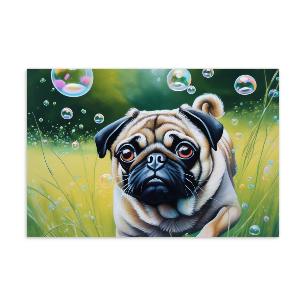 PugMug Custom Pug Postcard