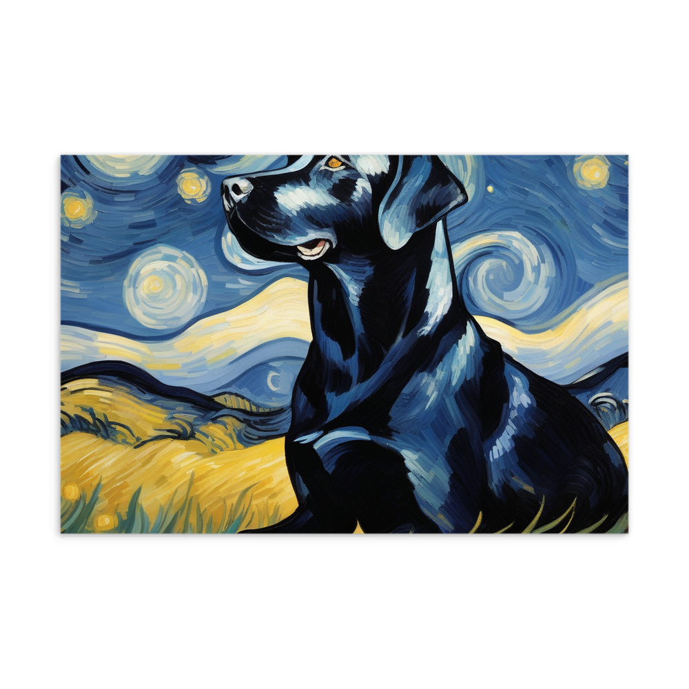 PugMug Custom Black Labrador Retriever Postcard