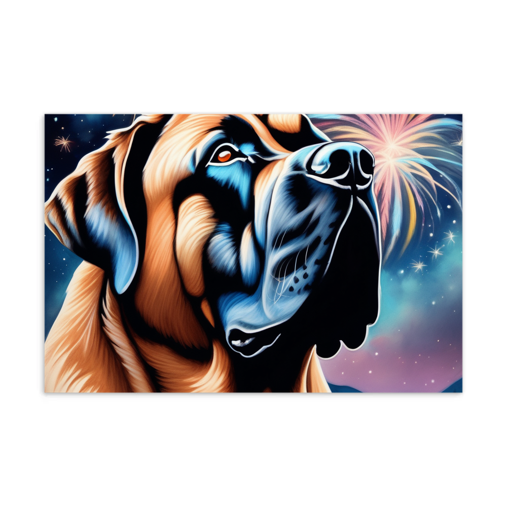 PugMug Custom Mastiff Postcard