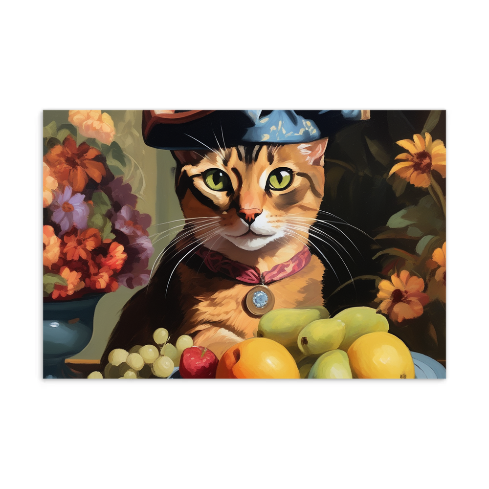 PugMug Custom Tabby Abyssinian Cat Postcard
