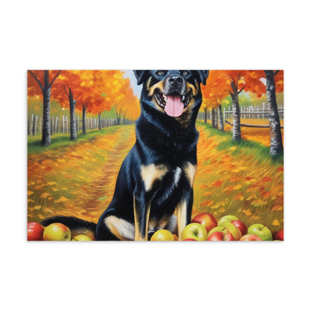 PugMug Custom Blue Postcard