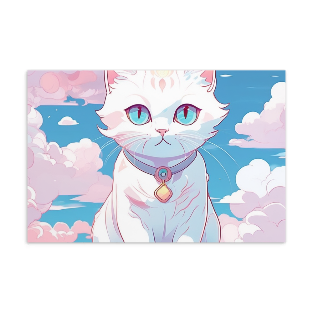 PugMug Custom White Companion Cat Postcard