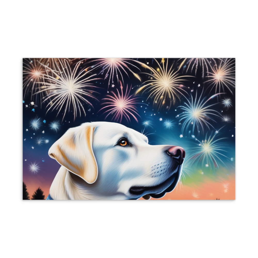 PugMug Custom White Labrador Retriever Postcard