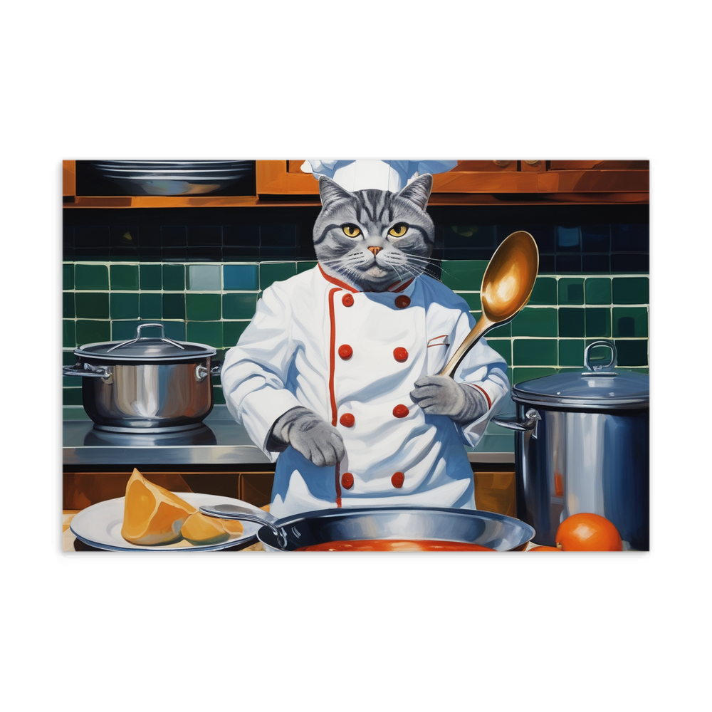 PugMug Custom Tabby British Shorthair Cat Postcard