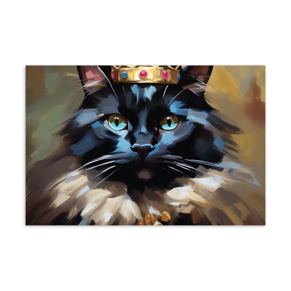 PugMug Custom Black Ragdoll Cat Postcard