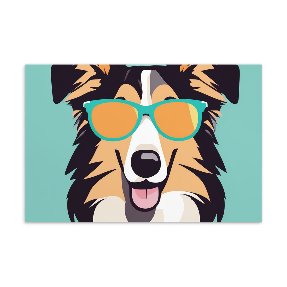 PugMug Custom Collie Postcard