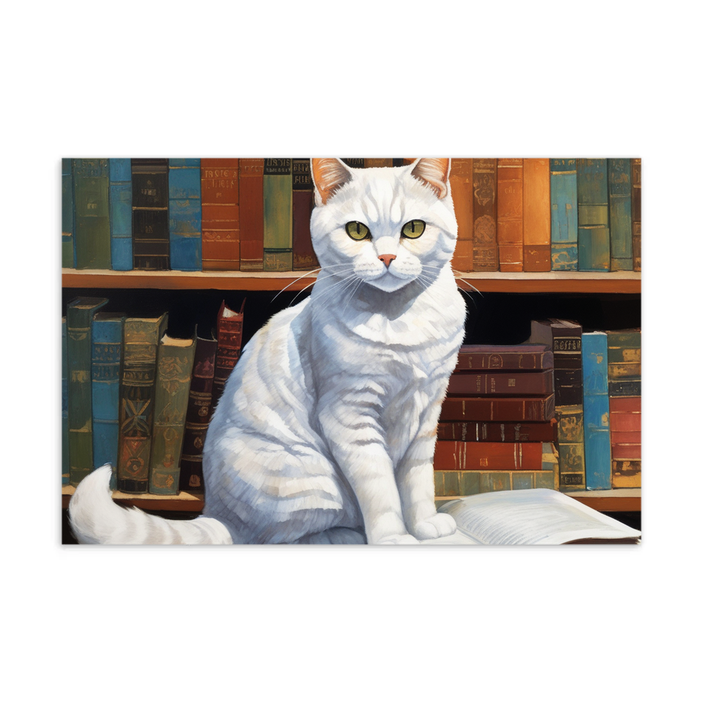 PugMug Custom White British Shorthair Cat Postcard