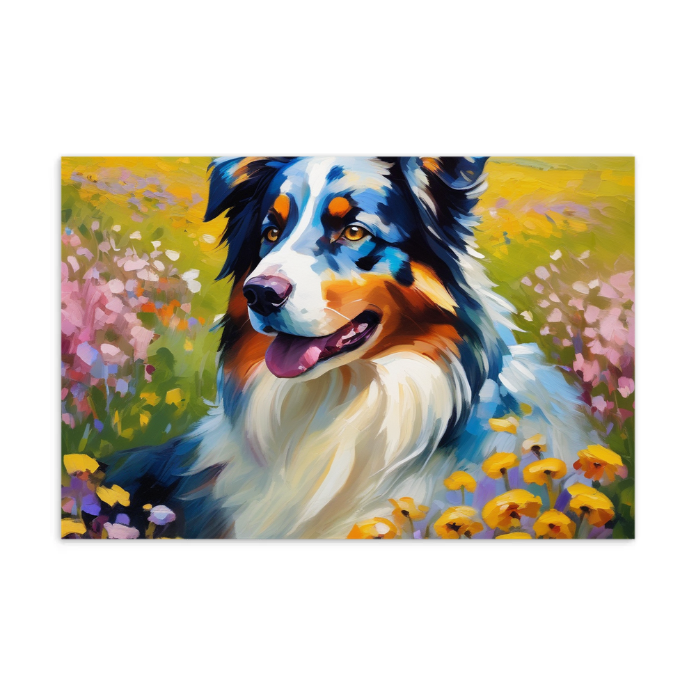 PugMug Custom Australian Shepherd Dog Postcard