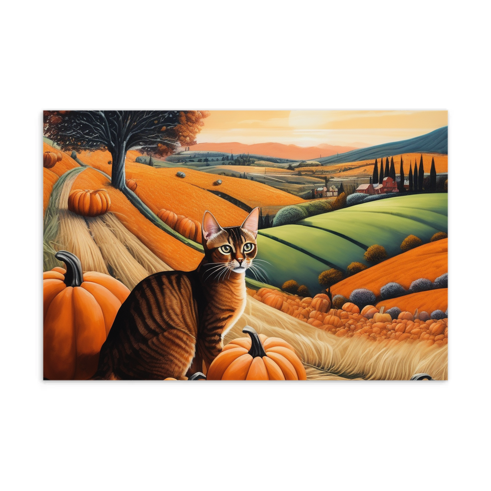 PugMug Custom Tabby Abyssinian Cat Postcard