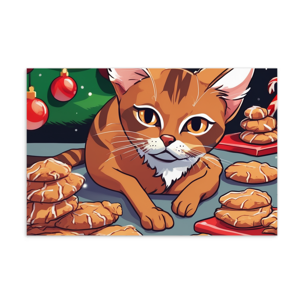 PugMug Custom Tabby Abyssinian Cat Postcard