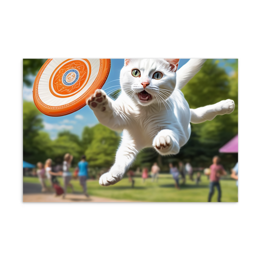 PugMug Custom White Companion Cat Postcard