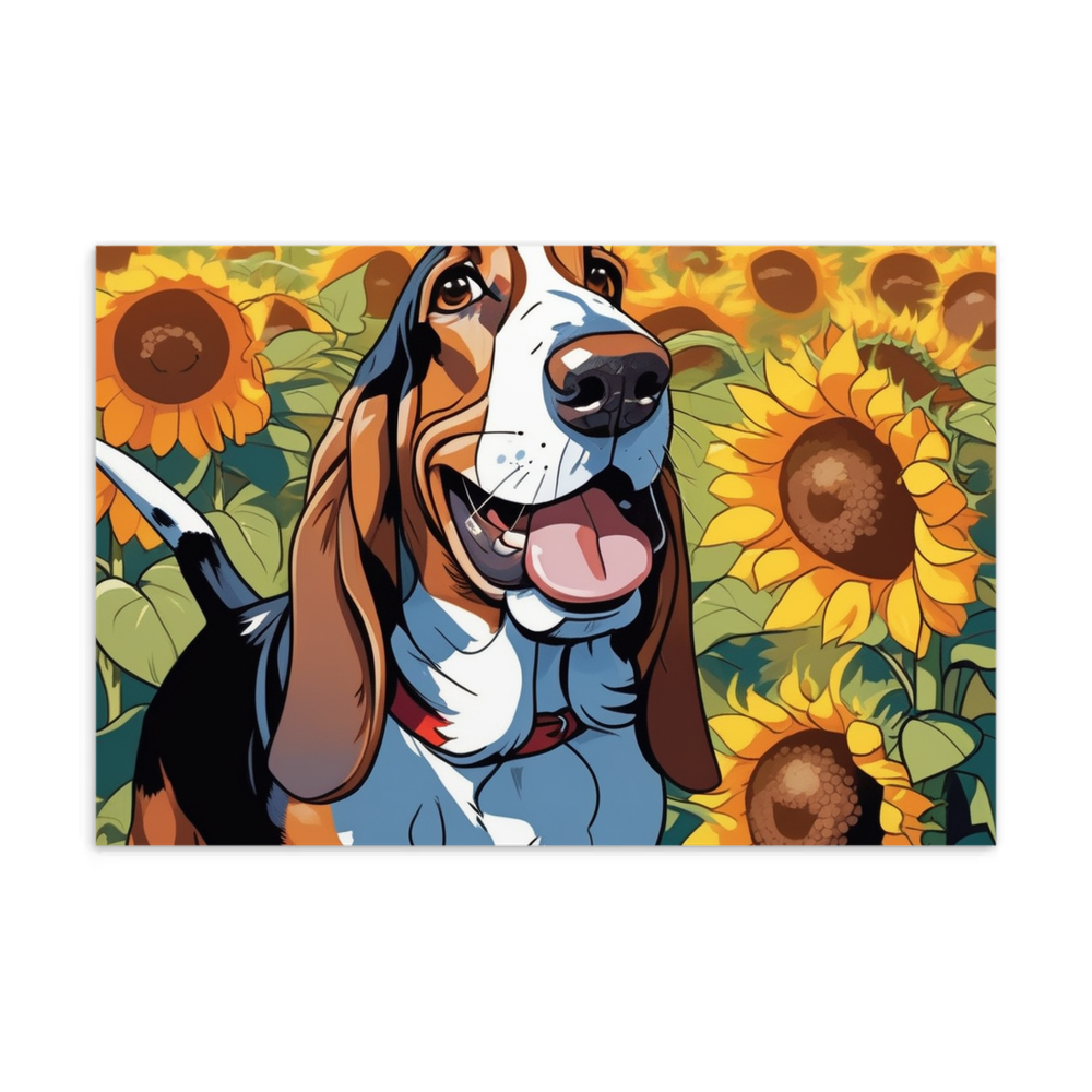 PugMug Custom Basset Hound Postcard