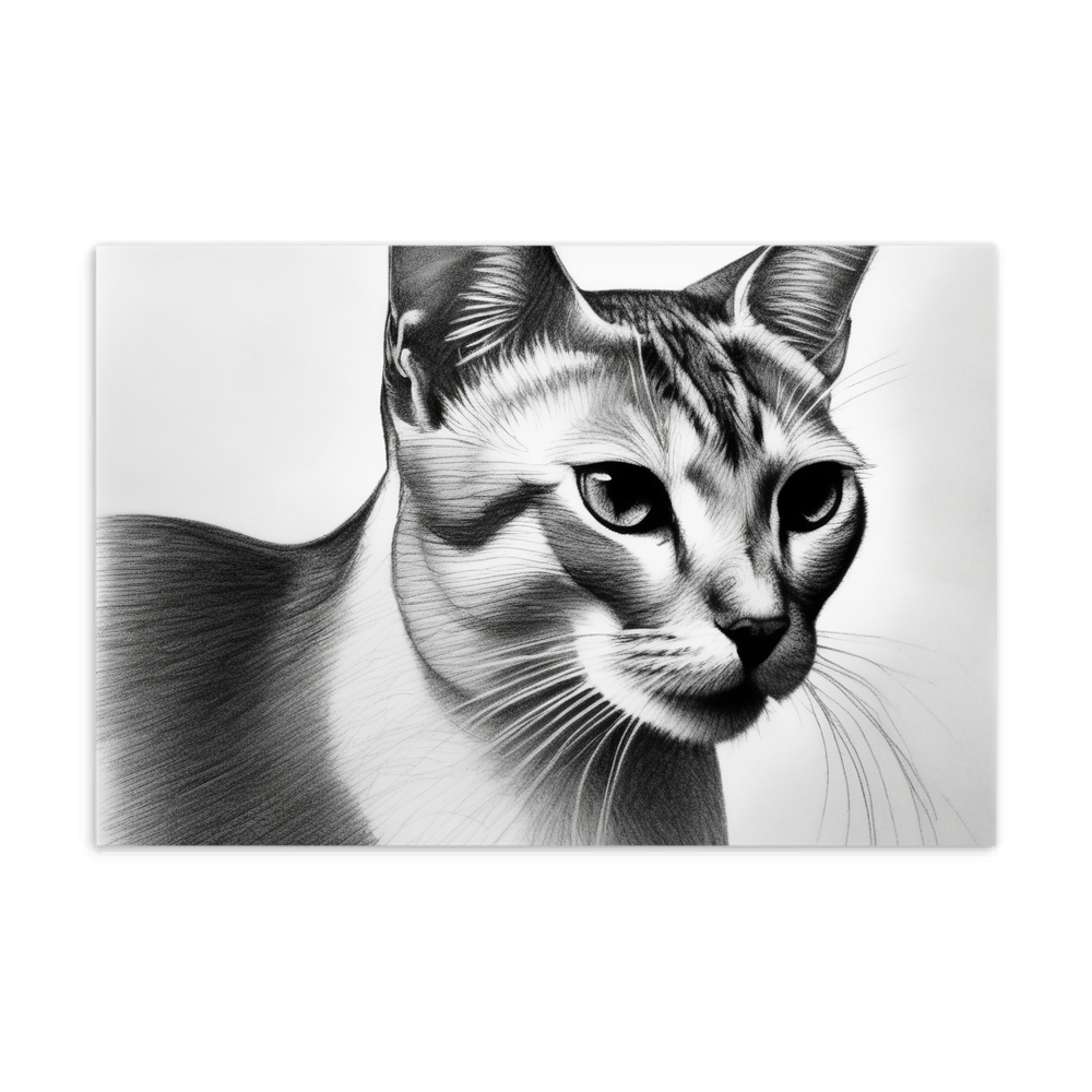 PugMug Custom White Abyssinian Cat Postcard